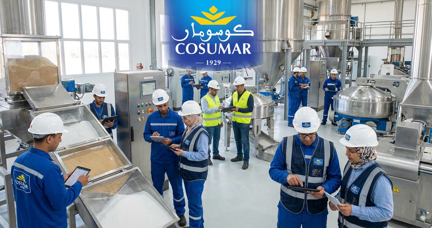 العمل والتدريب في شركة Cosumar 2026 – تقدّم الآن للانضمام إلى رائدة صناعة السكر في المغرب!