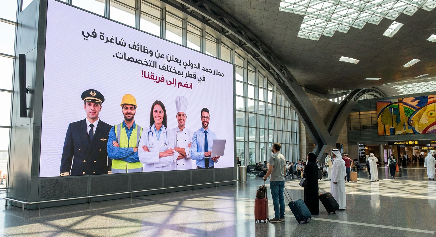 مطار حمد الدولي يعلن عن وظائف شاغرة في قطر بمختلف التخصصات